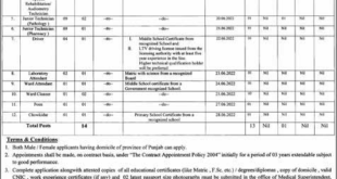 The Children's Hospital And The Institute If Child Health Jobs In Multan